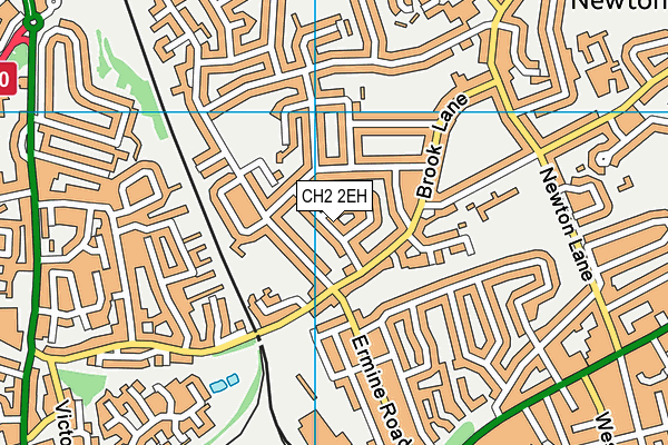 CH2 2EH map - OS VectorMap District (Ordnance Survey)