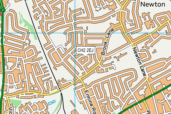 CH2 2EJ map - OS VectorMap District (Ordnance Survey)