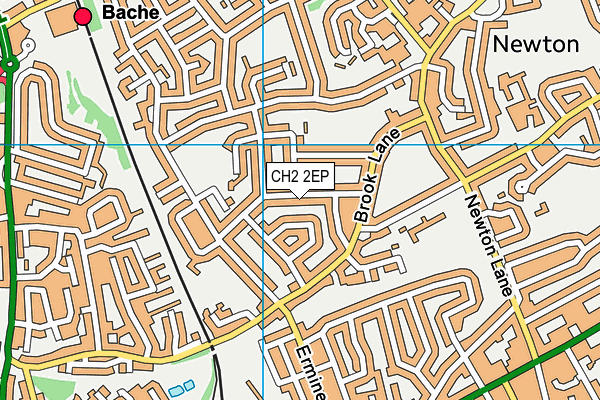 CH2 2EP map - OS VectorMap District (Ordnance Survey)