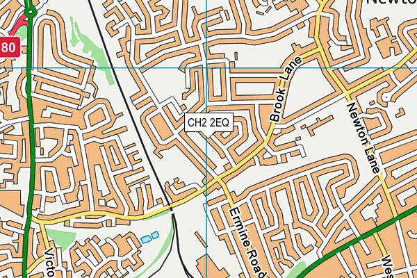 CH2 2EQ map - OS VectorMap District (Ordnance Survey)