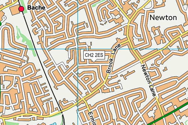 CH2 2ES map - OS VectorMap District (Ordnance Survey)