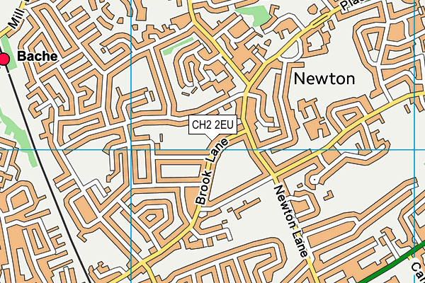 CH2 2EU map - OS VectorMap District (Ordnance Survey)