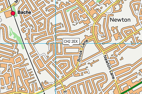 CH2 2EX map - OS VectorMap District (Ordnance Survey)
