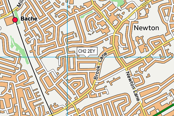 CH2 2EY map - OS VectorMap District (Ordnance Survey)