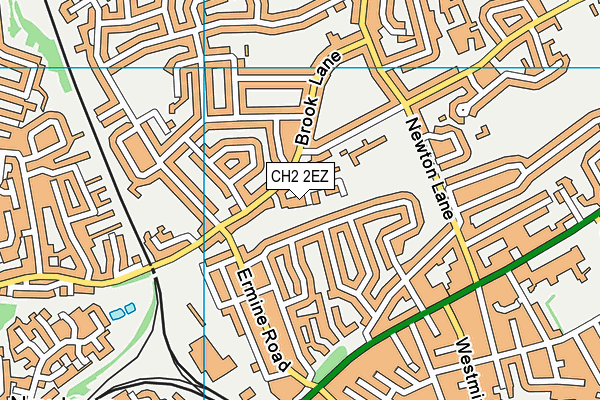 CH2 2EZ map - OS VectorMap District (Ordnance Survey)