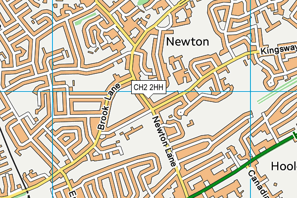 CH2 2HH map - OS VectorMap District (Ordnance Survey)