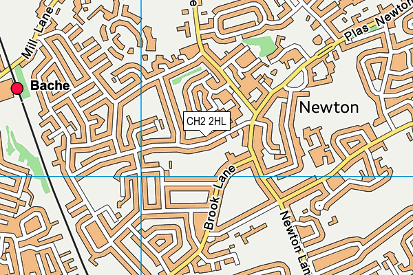 CH2 2HL map - OS VectorMap District (Ordnance Survey)