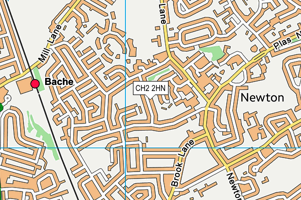 CH2 2HN map - OS VectorMap District (Ordnance Survey)