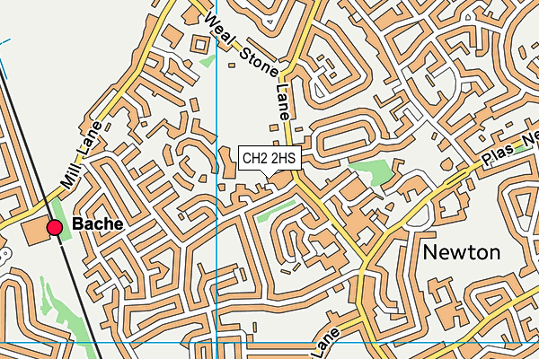 CH2 2HS map - OS VectorMap District (Ordnance Survey)