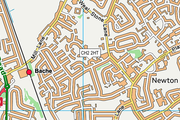 CH2 2HT map - OS VectorMap District (Ordnance Survey)