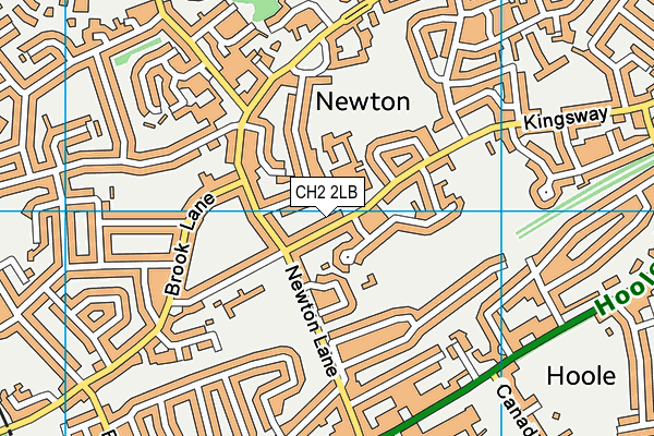 Kingsway Sports Pitches map (CH2 2LB) - OS VectorMap District (Ordnance Survey)
