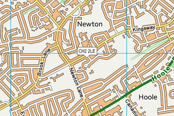 CH2 2LE map - OS VectorMap District (Ordnance Survey)