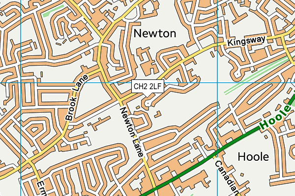 CH2 2LF map - OS VectorMap District (Ordnance Survey)