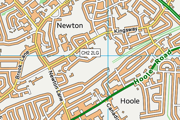 CH2 2LG map - OS VectorMap District (Ordnance Survey)