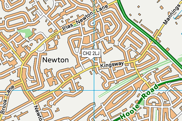 CH2 2LJ map - OS VectorMap District (Ordnance Survey)