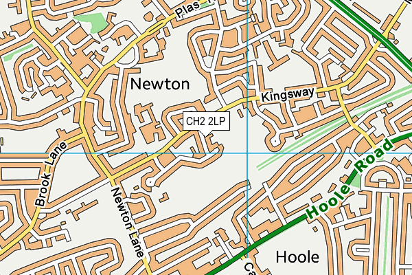 CH2 2LP map - OS VectorMap District (Ordnance Survey)