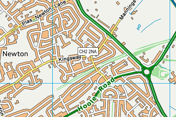 CH2 2NA map - OS VectorMap District (Ordnance Survey)