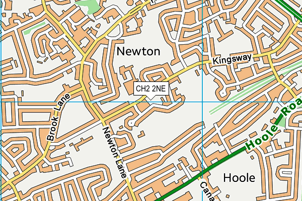 CH2 2NE map - OS VectorMap District (Ordnance Survey)