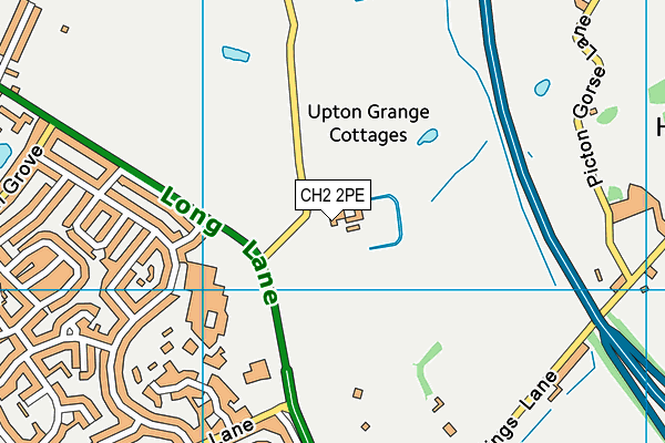 CH2 2PE map - OS VectorMap District (Ordnance Survey)