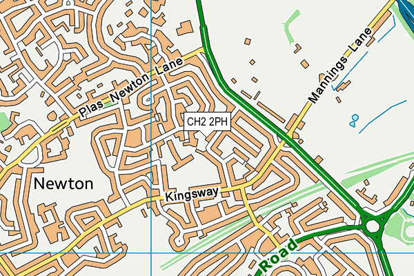 CH2 2PH map - OS VectorMap District (Ordnance Survey)