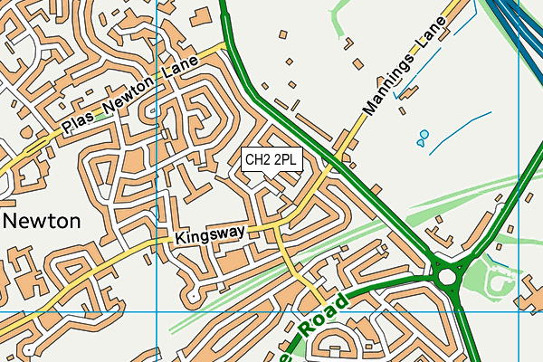 CH2 2PL map - OS VectorMap District (Ordnance Survey)