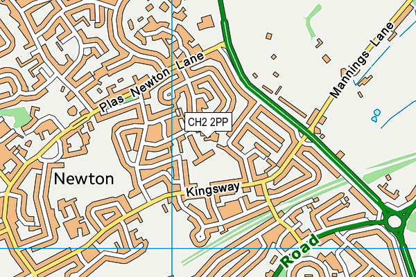 CH2 2PP map - OS VectorMap District (Ordnance Survey)