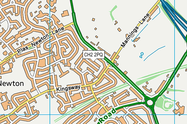 CH2 2PQ map - OS VectorMap District (Ordnance Survey)