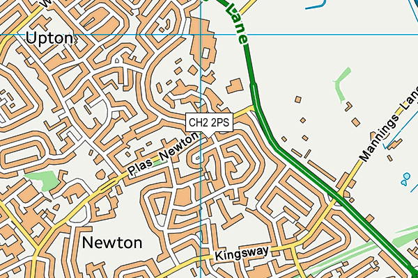 CH2 2PS map - OS VectorMap District (Ordnance Survey)