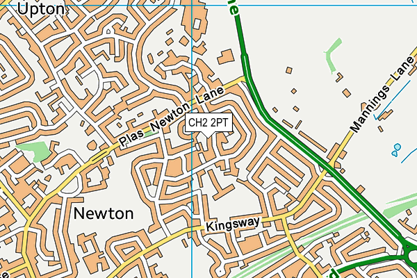 CH2 2PT map - OS VectorMap District (Ordnance Survey)
