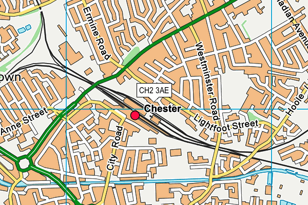 CH2 3AE map - OS VectorMap District (Ordnance Survey)