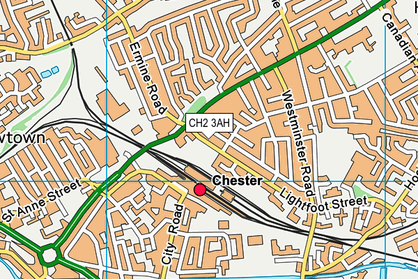 CH2 3AH map - OS VectorMap District (Ordnance Survey)