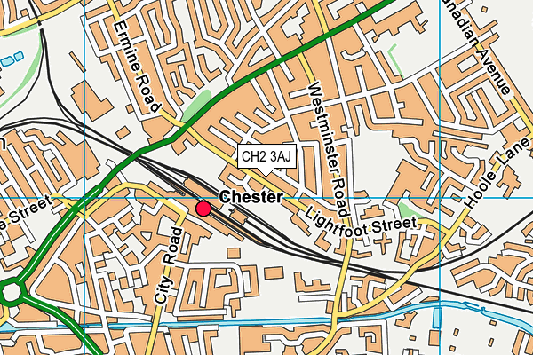 CH2 3AJ map - OS VectorMap District (Ordnance Survey)