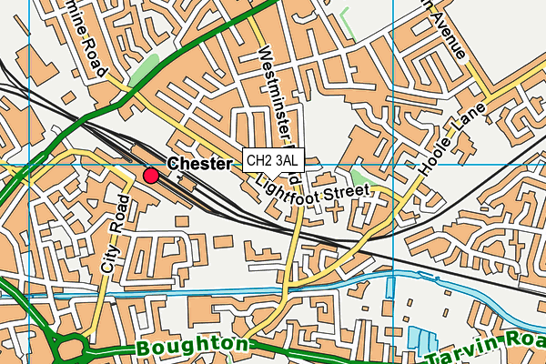 CH2 3AL map - OS VectorMap District (Ordnance Survey)