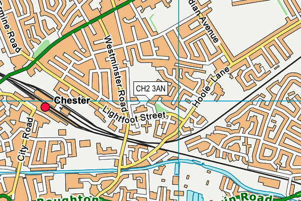 CH2 3AN map - OS VectorMap District (Ordnance Survey)