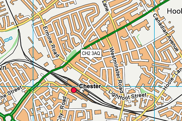 CH2 3AQ map - OS VectorMap District (Ordnance Survey)