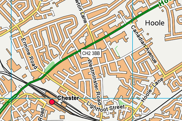 CH2 3BB map - OS VectorMap District (Ordnance Survey)
