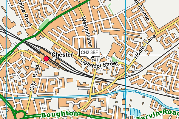 CH2 3BF map - OS VectorMap District (Ordnance Survey)