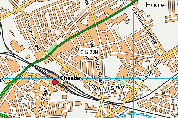 CH2 3BN map - OS VectorMap District (Ordnance Survey)