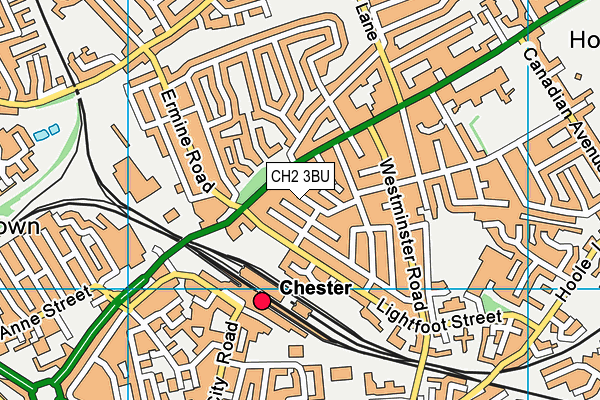 CH2 3BU map - OS VectorMap District (Ordnance Survey)