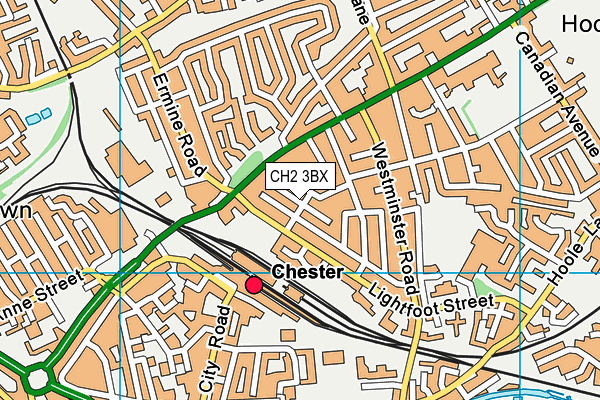 CH2 3BX map - OS VectorMap District (Ordnance Survey)