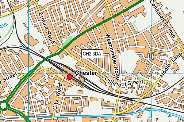 CH2 3DA map - OS VectorMap District (Ordnance Survey)