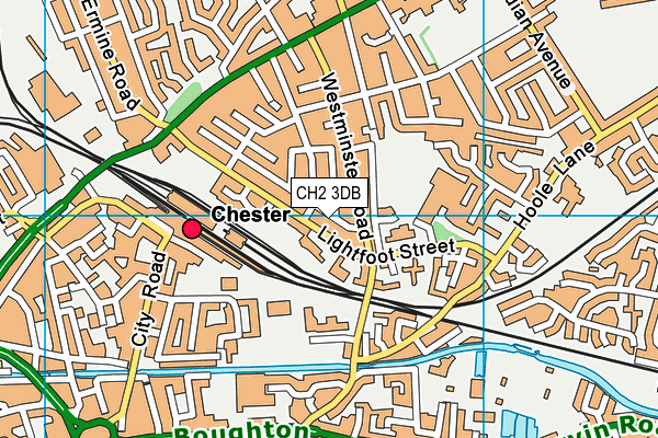 CH2 3DB map - OS VectorMap District (Ordnance Survey)