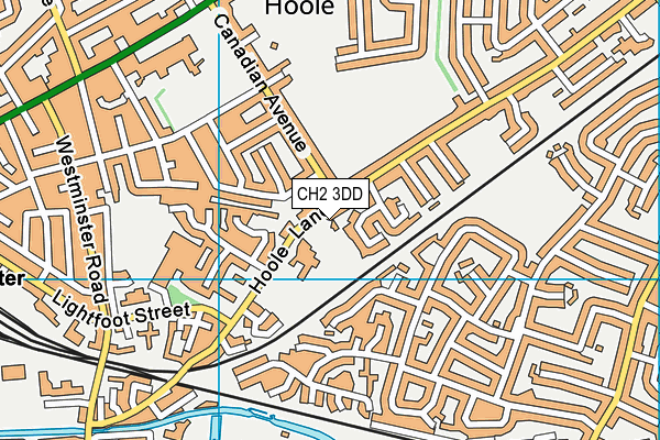 CH2 3DD map - OS VectorMap District (Ordnance Survey)