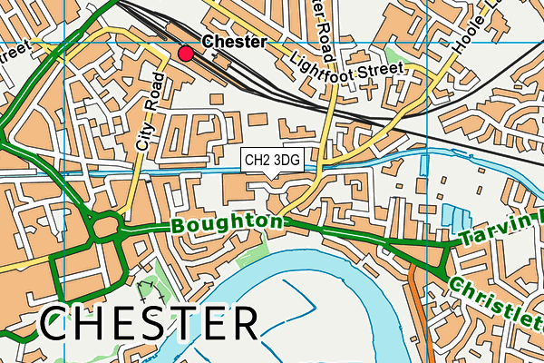 CH2 3DG map - OS VectorMap District (Ordnance Survey)