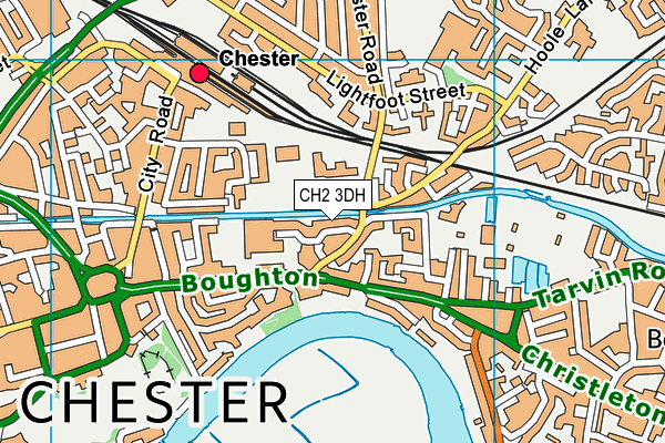 CH2 3DH map - OS VectorMap District (Ordnance Survey)