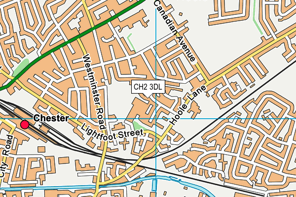 CH2 3DL map - OS VectorMap District (Ordnance Survey)