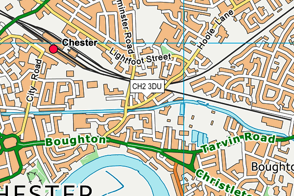 CH2 3DU map - OS VectorMap District (Ordnance Survey)