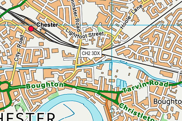 CH2 3DX map - OS VectorMap District (Ordnance Survey)