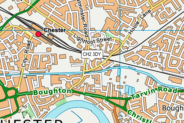 CH2 3DY map - OS VectorMap District (Ordnance Survey)