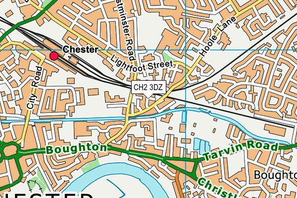 CH2 3DZ map - OS VectorMap District (Ordnance Survey)